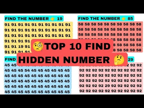 FIND THE OLD HIDDEN NUMBER 🧐 | TEST YOUR BRAIN 🧠 | TODAY NEW VIDEO @sanjayofficial6060