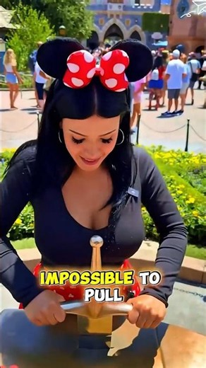 The Legendary Sword at Disneyland That Only the Chosen One Can Pull Out! 🗡️😱