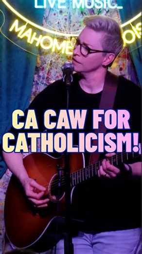 Kristin Key on Instagram: "New version of the merch coming soon.. #kristinkey #cacawtour #comedian #catholics #standupcomedy"