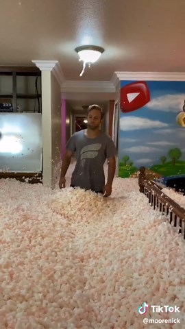 Fun Prank: Filling Your House with Packing Peanuts!