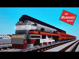 Minecraft Milwaukee Road Hiawatha F7 Class 4-6-4 Hudson Locomotive Tutorial (REMAKE)