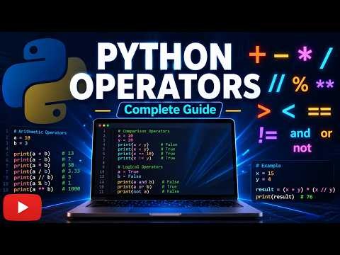 Python Operators Explained | Complete Guide for Beginners 🐍