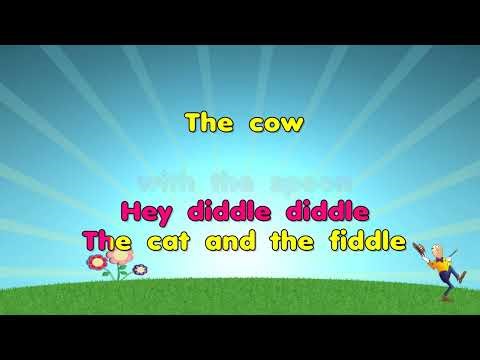 Hey Diddle Diddle - Nursery Rhyme (KARAOKE)