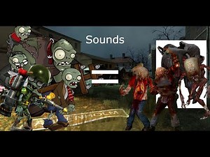 Plants vs zombies Zombie Sounds for headcrab zombies Half life 2 mod showcase