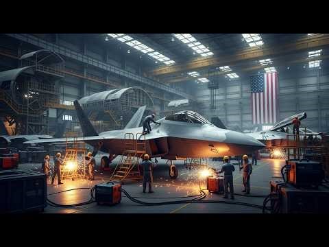 how to made F 22 Raptor USA in factory #F22Raptor #StealthFighter #FactoryProcess