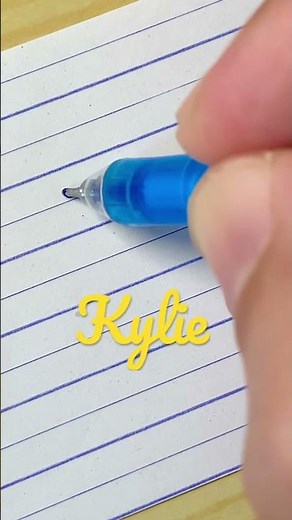 “Kylie” Beautiful name in Cursive writing | Handwriting | Calligraphy | Lettering