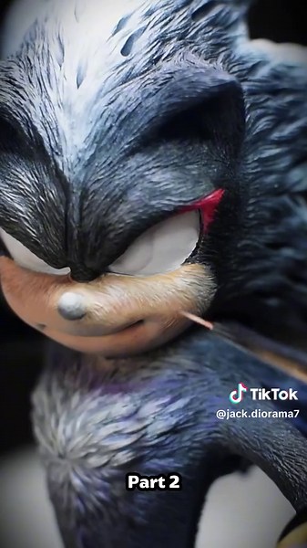 Scary Sonic 3 Diorama with Clay