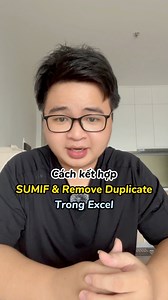 Cách tổng hợp số lượng bằng hàm sumif kết hợp với remove duplicate trong excel #tinhocvanphong #tinhocmos #exceltips | Hảo Tin Học Văn Phòng