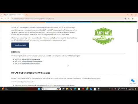 How to Install MPLAB X IDE v6.25 with XC8 Compiler v3.10 | Windows 10 & 11