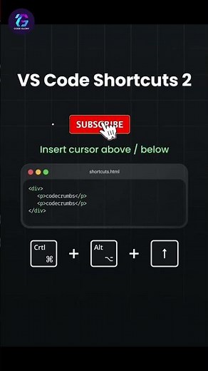 STOP Coding Slow! 🚫⚡10 VS Code Shortcuts That Make You 2x Faster (2026) #vscode #shorts #webdev