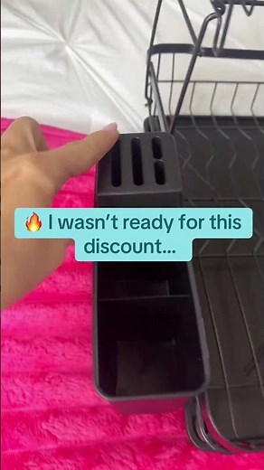 This 2-tier dish drying rack is the ultimate space-saver and organization upgrade for your kitchen