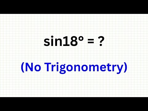 Find the value of sin 18 degrees using Geometry