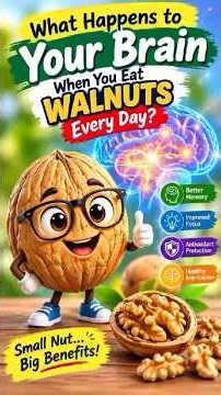 🧠 Can Walnuts Boost Brain Health? Here’s the Science! 🌰