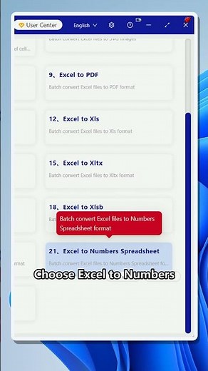 Batch convert Excel files to Numbers on Windows