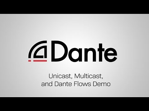 Using Unicast and Multicast within your Dante Network Demo