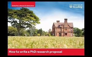 How to write a PhD research proposal