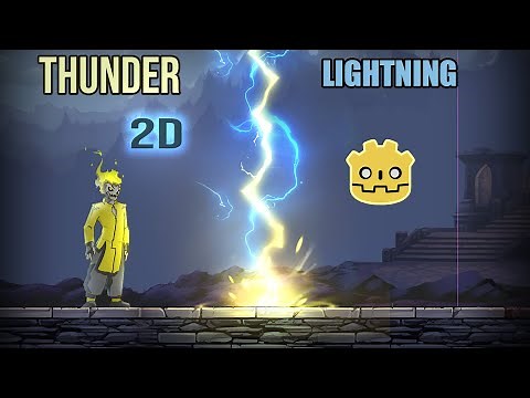 Godot 4 - 2D Electric Lightning Shader for beginners