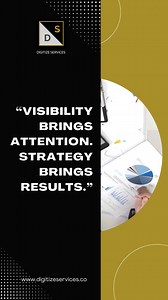 Being seen is just the first step—being strategic is what drives real results. At Digitize Services, we don’t just help you show up. We help you stand out and convert. 📩 Let’s build a strategy that delivers: info@digitizeservices.co 📌 Want to join the team? Send your portfolio to careers@digitizeservices.co #MarketingWithPurpose #StandOutOnline #StrategicVisibility #SmartMarketingMoves #ResultsDriven #DigitalSuccess #DigitizeServices #GrowYourBrand | Digitize Services