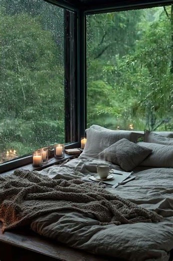 Candlelight & Rain Sounds for Deep Sleep or Meditation