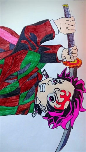 Rate my Art out of 10 #art #animeart #trend with demon slayer