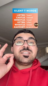 2.4K views · 181 reactions | Silent “T” Rules and Examples Here is a...
