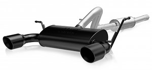 Magnaflow 19417 Street Series Stainless Steel Dual Exit Cat Back Exhaust System in High Temp Black Coating for 18-21 Jeep Wrangler JL with 3.6L