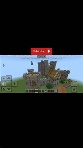 I Build Massive Medieval Castle 🤯 | #minecraft #massivecastle #viralshorts #dream