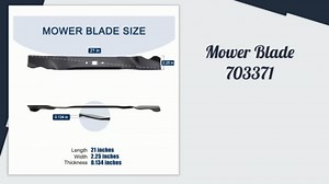 Briggs and Stratton Replacement Mower Blade 21" for Snapper Mower 7800923, 1696627, 1696607, 2691561