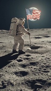 233K views · 3.5K reactions | Marking History – Astronaut puts doen an American Flag on Lunar Surface #space #science #earth #BOOMchallenge #NASA #hubble #JWST #SpaceX #science #fact #solarsystem #cosmos | Beyond the Stars | Facebook