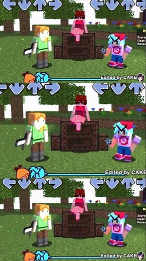 Minecraft - Project Crafted | Friday Night Funkin' Vs Steve, Alex & Jack Black (FNF Mod) #shotrs