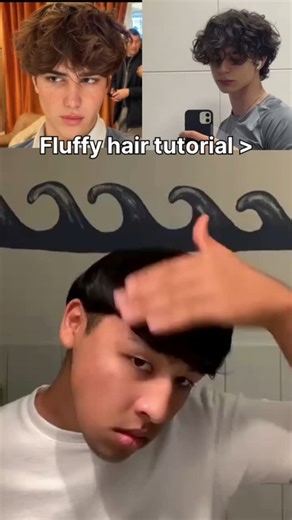 ʙᴇ_ʜᴀɴᴅꜱᴏᴍᴇ on Instagram: """Fluffy Hair Tutorial   . . . . . Hair Hairstyle Fluffy hair tutorial Middle part hair tutorial Texture Mullet haircut . . #glowupchallenge #glowup2025 #glowuptips #usa #hair ##hairstyle #reels #viral #fyp #edit"
