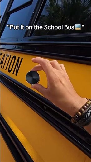 Turns the whole school bus into a speaker 🔊