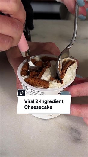 Quick and Easy 2-Ingredient Biscoff Cheesecake