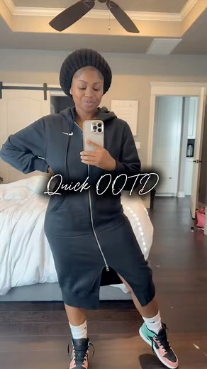 A quick OOTD. All pieces from TJ Maxx and Ross Dress for Less #nike #tjmaxx #tjmaxxfinds #Ross #rossfinds #rossdressforless #ootd | Frugal Vet