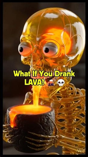 Never Drink Lava After Seeing This 🌋💀 #whatif #shorts #shocking