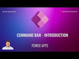 What is Command Bar in Microsoft Power Apps and how to use it to add custom commands?