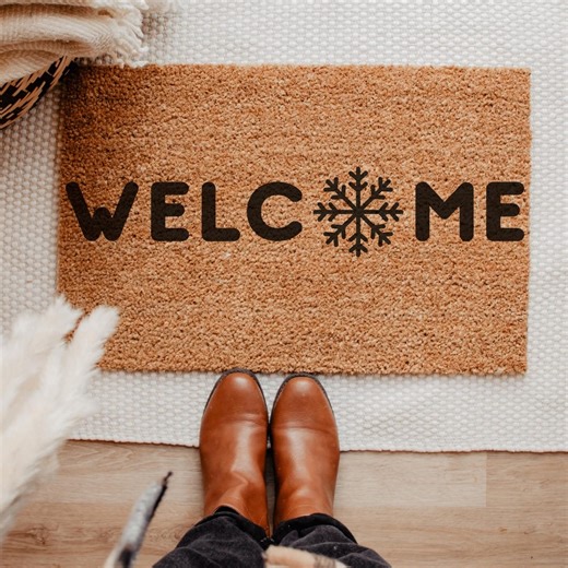 Personalized Coir Welcome Doormat, Custom Entryway Mat - Etsy