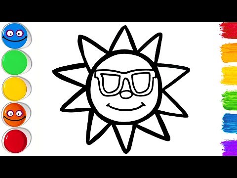 🌞 How To Draw The Sun | Easy Step By Step Tutorial