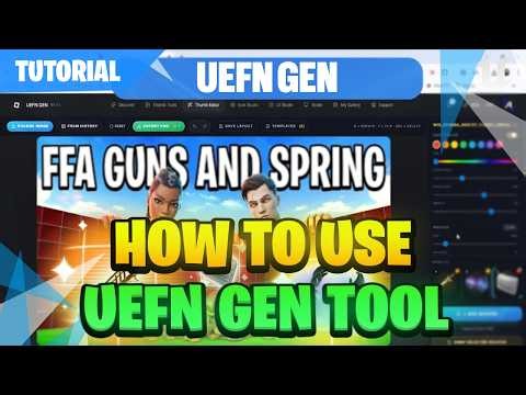 UEFN TUTORIAL | How To Use UEFN GEN - FREE AI TOOL 🧠