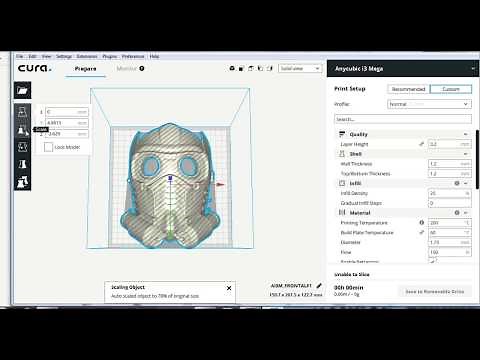 3D Printing Beginner Tip: Using Cura and Mesh Mixer to Scale and Cut