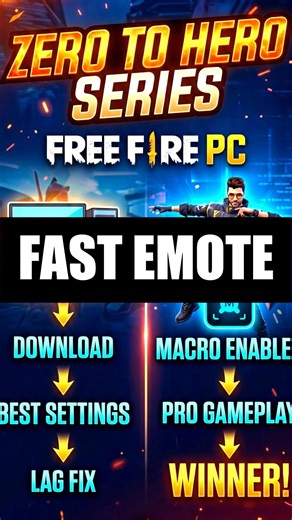 Bluestacks 5 Ultra FAST EMOTE | How To Do Fast Emote In Free Fire pc #fastemotefreefire #shorts
