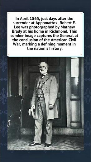 Robert E. Lee in Richmond (1865) 🏛️