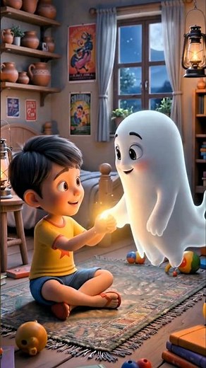 #story Golu Aur Bhoot 👻👶👻 Ki Dosti Ki Kahani Cartoon #cartoon #kahani #bhoot #story