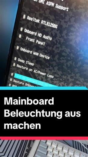 Mainboard Beleuchtung deaktivieren: So geht's!
