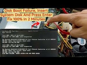 Disk Boot Failure || Insert System Disk And Press Enter || Computer Booting Problem || In Hindi ||