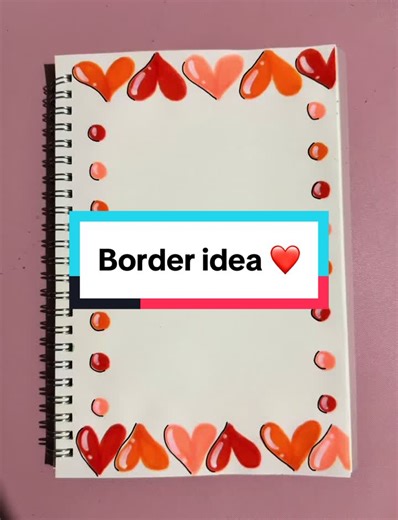Easy border idea ❤️ #easyborderideas #easyborderdesign #easyborder #borderideas #borderdesign #easy #border #design #tutorial #diy #idea