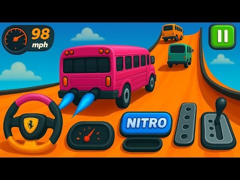 Crazy Bus Mega Ramp Impossible Racing Bus Stunts Impossible Tracks Android Gameplay Video P-07