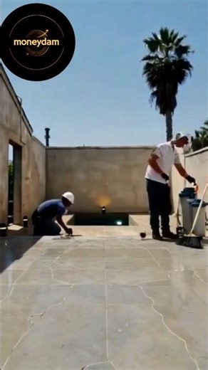 swimming pool process in backyard