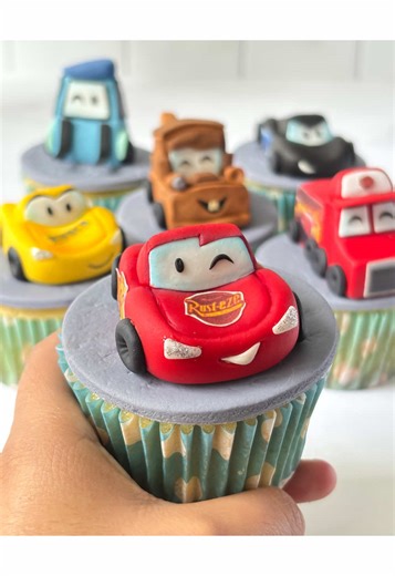Cupcakes de Cars: Personalizados y Tiernos