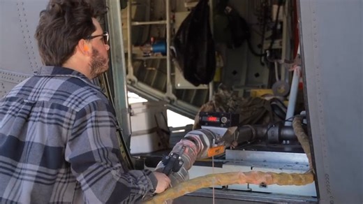 Wyoming Air National Guard C-130 aircraft equipped with the U.S. Forest Service's Modular Airborne Fire Fighting Systems were among the Air National Guard assets activated by U.S. Northern Command to help fight Los Angeles area wildfires. Found out more here:👇 https://www.ang.af.mil/Media/Article-Display/Article/4029139/wyoming-nevada-guard-aircrews-assist-california-firefighters/ | United States Air Force